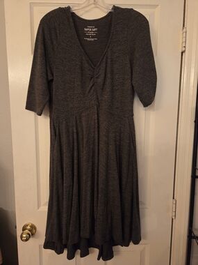 torrid Charcoal V-Neck Midi Dress